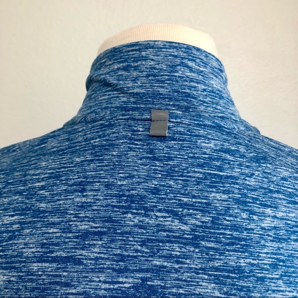 Nike Womens Size Small Heathered Blue Dri Fit Half Zip Pullover Sweatshirt Sport - Picture 4 of 8